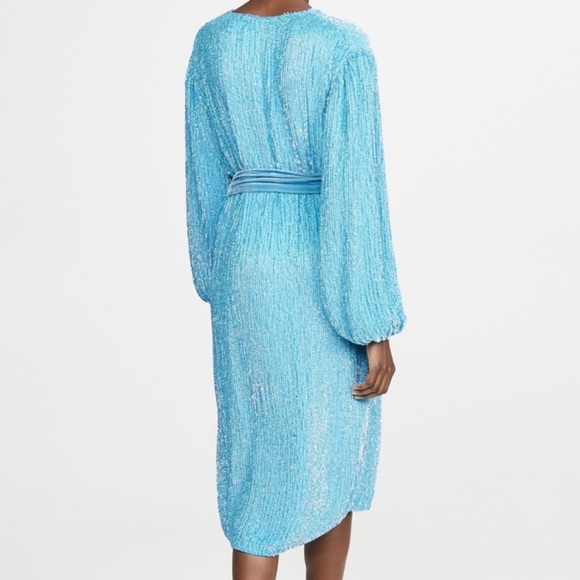 * SOLD * Retrofete blue sequin dress - Picture 4 of 8
